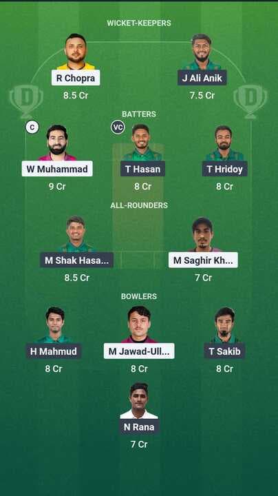 UAE vs Bangladesh T20 Dream11